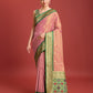 Monjolika Fashion Exquisite Designs With This Regal Rose Pink Patola Pallu Banarasi Tissue Silk Saree | Swadesiicart