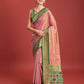 Monjolika Fashion Exquisite Designs With This Regal Rose Pink Patola Pallu Banarasi Tissue Silk Saree | Swadesiicart