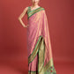 Monjolika Fashion Exquisite Designs With This Regal Rose Pink Patola Pallu Banarasi Tissue Silk Saree | Swadesiicart