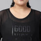 MKH Plus Size Typography Printed Drop-Shoulder Sleeves Dri-FIT Relaxed Fit Sports T-shirt - Swadesiicart