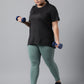 MKH Plus Size Typography Printed Dri-FIT Relaxed Fit Drop-Shoulder Sleeves Gym T-shirt - Swadesiicart