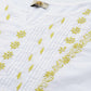 ADA Floral Embroidered Chikankari Kurta | Swadesiicart