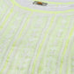 ADA Women Lime Green & White Ethnic Motifs Plus Size Chikankari Georgette Anarkali Kurta | Swadesiicart