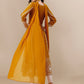 HERE&NOW Floral Lucknowi Chikankari Embroidered Georgette Anarkali Kurta with Dupatta | Swadesiicart