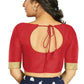 Aastha Fashion Women's Red Art Silk Designer Traditional Readymade Blouse