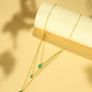 Nuyug 18k Trio Pendant Gold Anti Tarnish Necklace | Swadesiicart