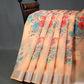 Shades of Light Peach Colour Print Semi Chanderi Saree By Gayathri Reddy Designer Studio | Swadesiicart