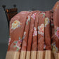 Light Rust Colour Floral Printed Semi Chanderi Saree By Gayathri Reddy Designer Studio | Swadesiicart