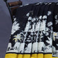 Black And Banana Yellow Colour Block Print Pure Mulmul Cotton Saree By Gayathri Reddy Designer Studio | Swadesiicart