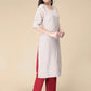 Kalini Floral Printed Round Neck Kurta with Trousers - Swadesiicart