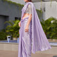 Tikhi Imli Lavender Embellished Saree | Swadesiicart
