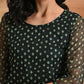 Aks Bandhani Printed Organza Anarkali Kurta
