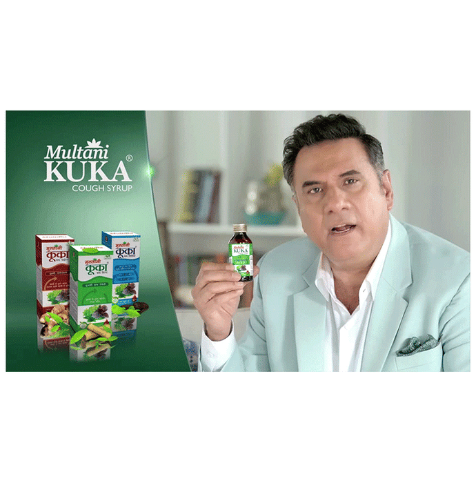 Multani Combo Pack of Kuka Cough Syrup 100ml and Tulsi Ginger Kuka Cough 36 Lozenges | Swadesiicart