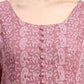 Kalini Paisley Embroidered Chikankari Georgette Anarkali Kurta With Dupatta Set | Swadesiicart