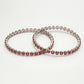 NVR Women's Set of 2 Pink CZ Stone-Studded Handcrafted Bangles - Swadesiicart