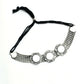 Mominos Fashion Johar Kamal Oxidised Silver-Plated Mirror Design Necklace Choker Set For Women | Swadesiicart