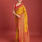 Monjolika Fashion Glamour And Tradition With This Mustard Color Zari Woven Banarasi Tissue Silk Saree | Swadesiicart