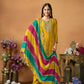 Anaita Mustard Embroidered Soft Organza Salwar Suit