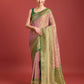 Monjolika Fashion Glamour And Tradition With This Rose Pink Color Zari Woven Banarasi Tissue Silk Saree | Swadesiicart