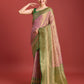 Monjolika Fashion Glamour And Tradition With This Rose Pink Color Zari Woven Banarasi Tissue Silk Saree | Swadesiicart