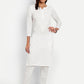 ADA Floral Embroidered Chikankari Kurta | Swadesiicart