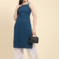 Kalini Floral Embroidered Chikankari Georgette Kurta | Swadesiicart