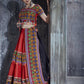 AI Fashion Red Art Silk Designer Navratri Lehenga Choli Collection