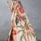 Beige Bright Moss Designer Digital Printed Party Wear Saree - Be Verly