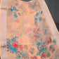 Shades of Light Peach Colour Print Semi Chanderi Saree By Gayathri Reddy Designer Studio | Swadesiicart