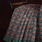 Light Green Lotus Print Semi Chanderi Saree By Gayathri Reddy Designer Studio | Swadesiicart