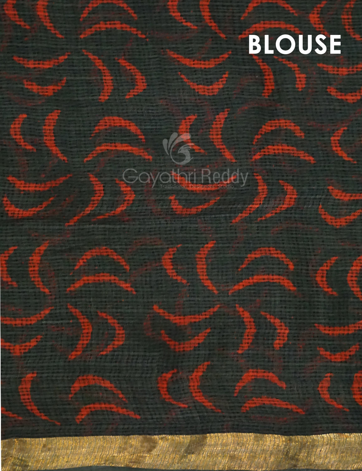Combo of Green, Red And Yellow Colour Block Print Pure Kota Doria Printed Saree By Gayathri Reddy Designer Studio | Swadesiicart