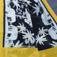 Black And Banana Yellow Colour Block Print Pure Mulmul Cotton Saree By Gayathri Reddy Designer Studio | Swadesiicart