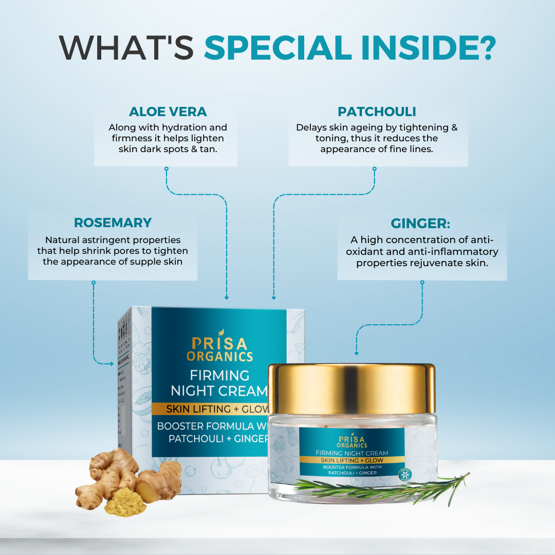 Prisa Organics Firming Night Cream - Swadesiicart