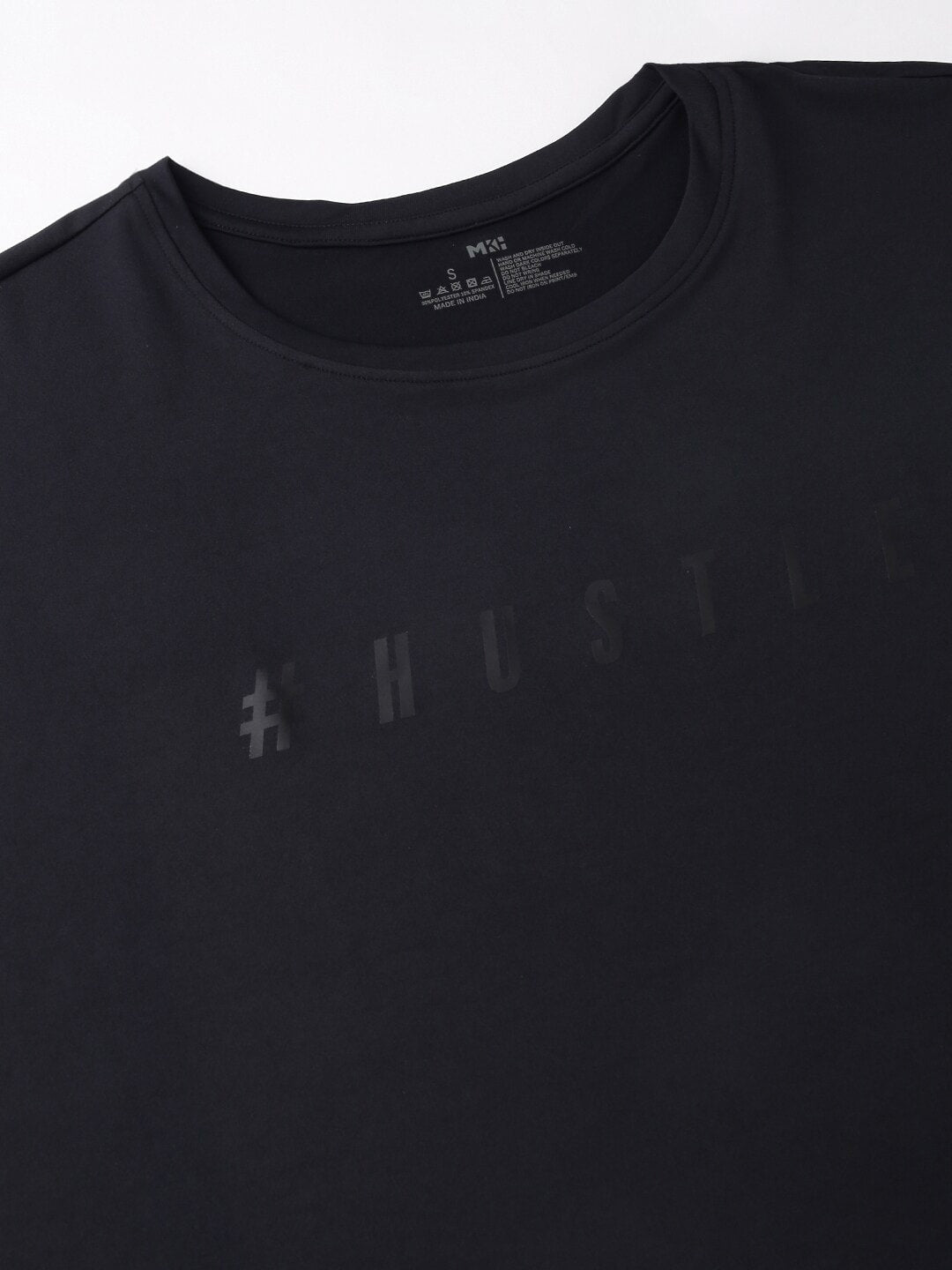 MKH Typography Printed Extended Sleeves Dri-FIT Relaxed Fit T-shirt - Swadesiicart