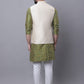 Sojanya M Ethnic Motifs Embroidered Thread Work Kurta With Churidar | Swadesiicart