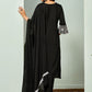 Sangria Chikankari Embroidered Straight Kurta & Trouser With Dupatta | Swadesiicart