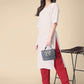 Kalini Floral Printed Round Neck Kurta with Trousers - Swadesiicart