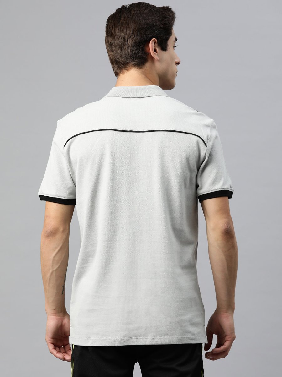 Alcis Men Brand Logo Embroidered Polo Collar Sports T-shirt | Swadesiicart