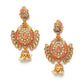 Shining Diva Gold-Toned Dome Shaped Jhumkas - Swadesiicart