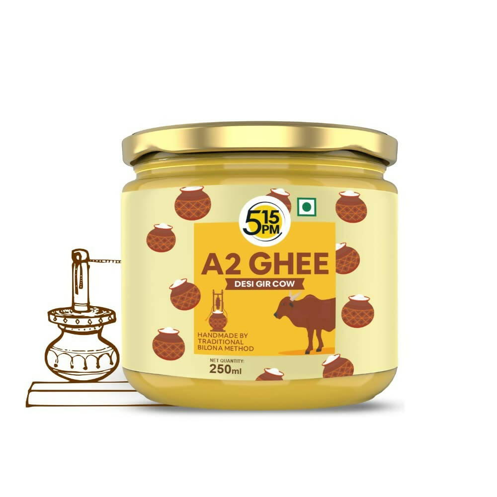 5:15PM A2 Ghee Organic | Traditional Vedic Bilona Method Ghee | Desi A2 Gir Cow Ghee | Swadesiicart