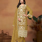Anaita Mehendi Embroidered Soft Organza Salwar Suit
