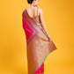 Monjolika Fashion Rani Pink Banarasi Rich Zari Woven Weave For Opulent Charm Silk Saree | Swadesiicart