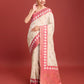 Monjolika Fashion Cream Color Banarasi Rich Zari Woven Weave For Opulent Charm Silk Saree | Swadesiicart