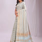 Shree Shyam Fashion Organza Sky Blue Saree