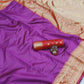 DEIANA'S Beautiful Designer Golden zari Soft Lichi Silk Saree - Purple - Swadesiicart