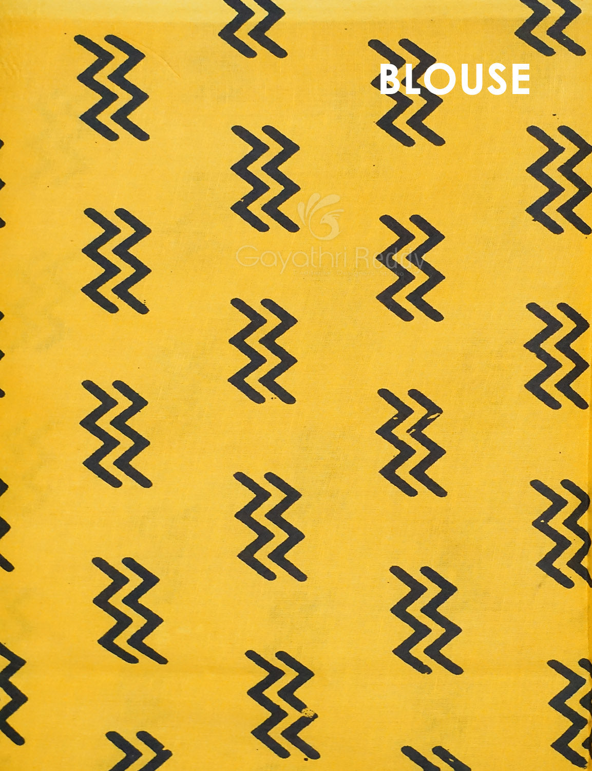 Black And Banana Yellow Colour Block Print Pure Mulmul Cotton Saree By Gayathri Reddy Designer Studio | Swadesiicart