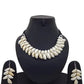 Tehzeeb Creations Women's White Seap Design Necklace Set - Swadesiicart