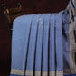 Blue Colored Block Print Cotton Saree By Gayathri Reddy Designer Studio | Swadesiicart