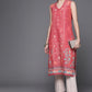 Biba Women Pink Pure Cotton Ethnic Motifs Printed V-Neck Sleeveless Kurta - Swadesiicart