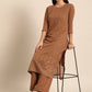 All About You Women Brown Ethnic Motifs Embroidered Chikankari Kurta with Palazzos | Swadesiicart